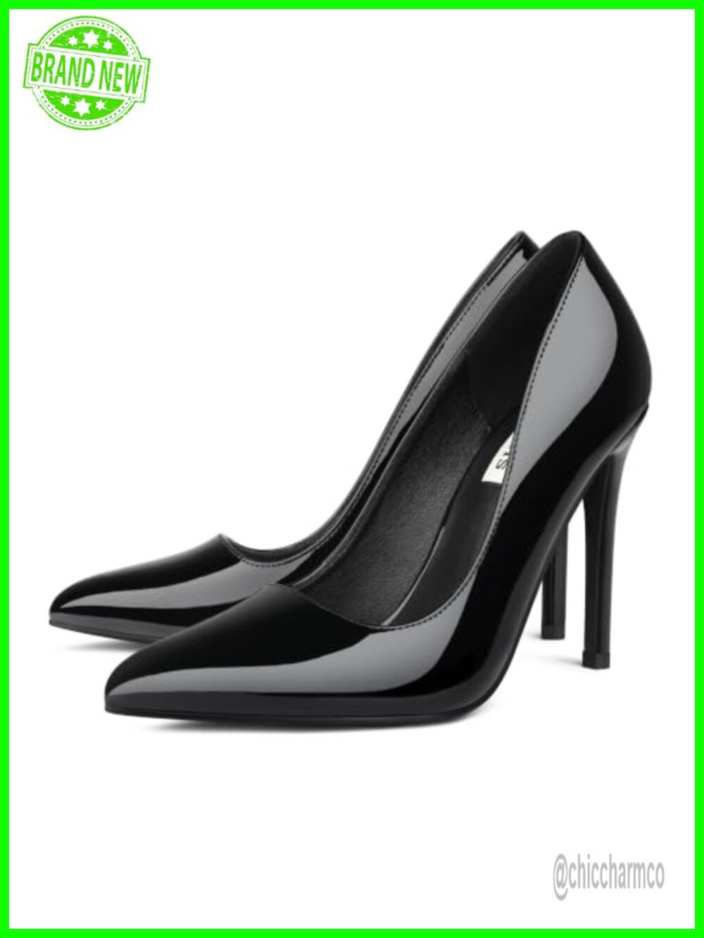 Women's Closed Pointed Toe Stiletto Heels Pumps 15cm High Heels